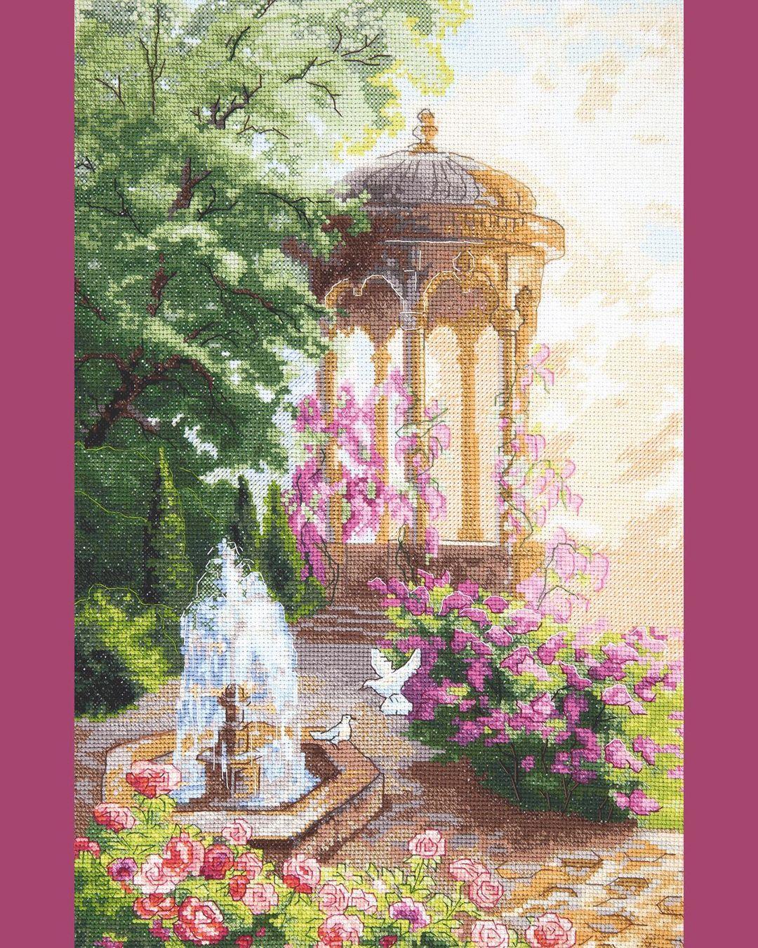 MAGICAL MORNING, Counted Cross-Stitch Kit, 14 count Aida, size 26,5 x 44  cm, Charivna mit