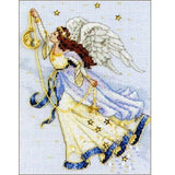 TWILIGHT ANGEL, Kit punto croce, 16 conteggi Aida tortora, DIMENSIONI, Collezione Oro (06711)