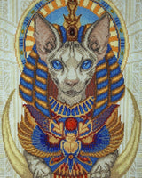 LEGENDS OF EGYPT, Counted Cross Stitch Kit, 14 count Aida, MOMENTOS MAGICOS (M-422) - Leo Hobby