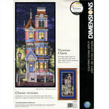 Dimensions VICTORIAN CHARM Kit, Navy Aida