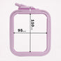 Plastic square hoop with screw for precise embroidery, Nurge.