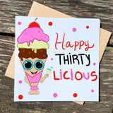 30th Birthday Card, Funny Thirty, Greeting Card for Her, Best Friend, Girlfriend, Boyfriend, Wife, Husband - Leo Hobby Marketplace