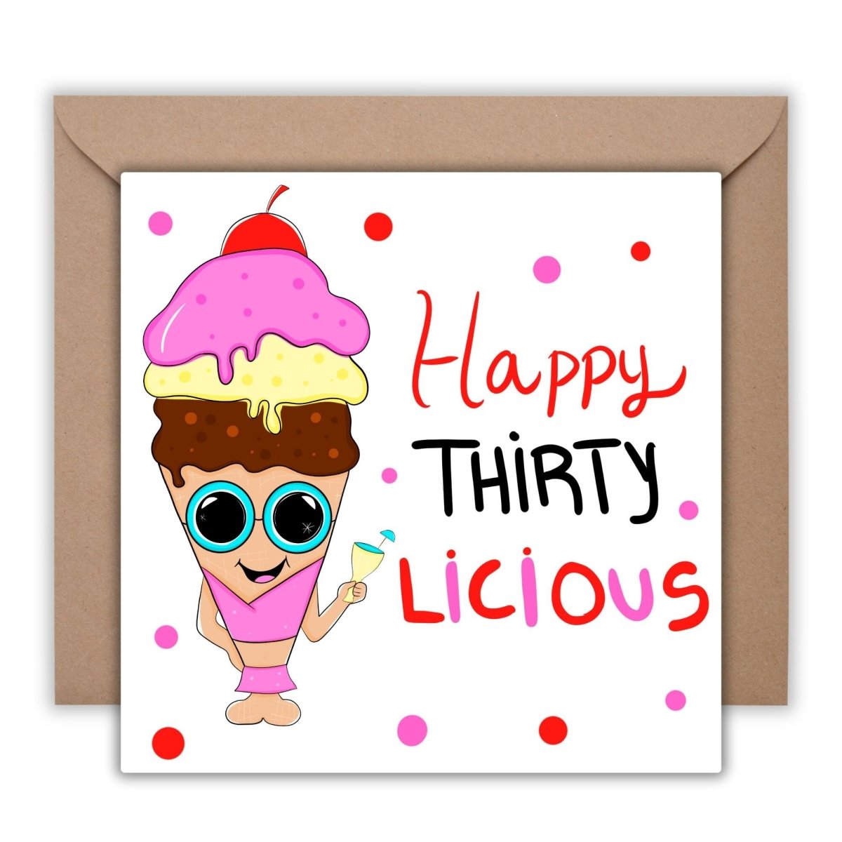 30th Birthday Card, Funny Thirty, Greeting Card for Her, Best Friend, Girlfriend, Boyfriend, Wife, Husband - Leo Hobby Marketplace