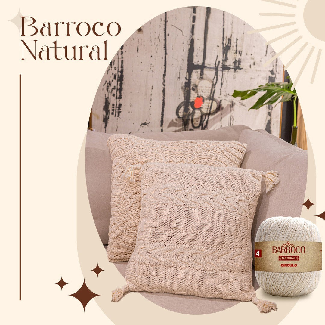 Circulo BARROCO NATURAL N.4 400 g, 100% Cotton Yarn (424870-20)