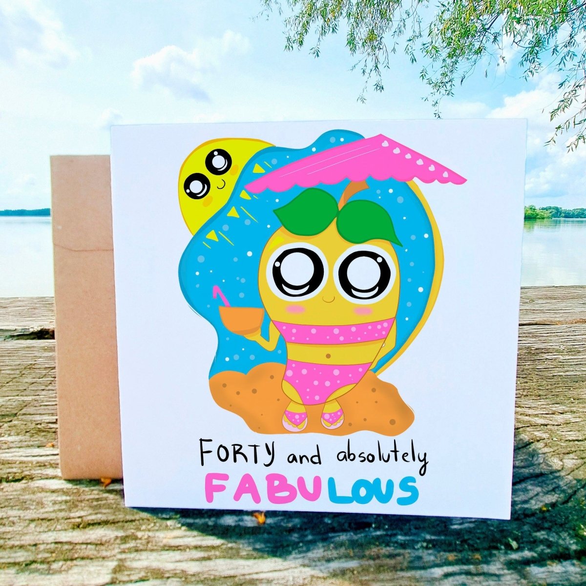 40th Forty personalised Birthday Card , Daughter, Sister, Granddaughter, Niece, Best Friend, 40 & fabulous - Leo Hobby Marketplace