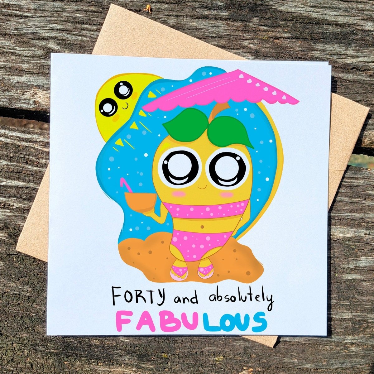 40th Forty personalised Birthday Card , Daughter, Sister, Granddaughter, Niece, Best Friend, 40 & fabulous - Leo Hobby Marketplace