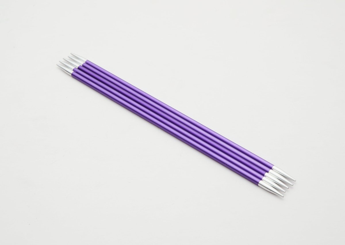 Vibrant Aluminium Double Points by KnitPro – seamless knitting.