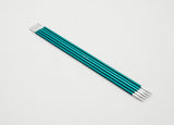 KnitPro Aluminium Zing Double Points – bold colors, smooth knit.