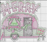 HOLIDAY TRUCK ORNAMENTS, Counted Cross Stitch Kit, 14 count clear plastic canvas, DIMENSIONS (70-08974) - Leo Hobby