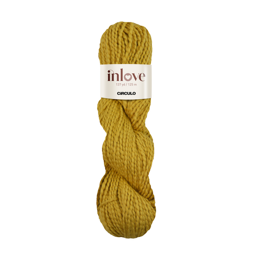 Circulo INLOVE 100% Cotton fiber 125m - 100g, Color Mustard (430927-7030)