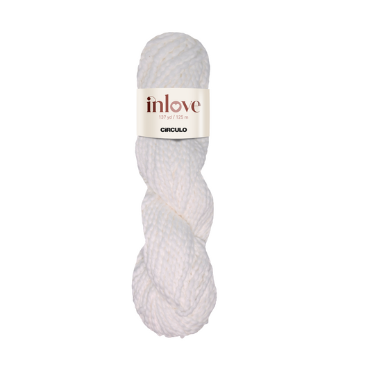 Circulo INLOVE 100% Cotton fiber 125m - 100g, Color White (430927-8001)