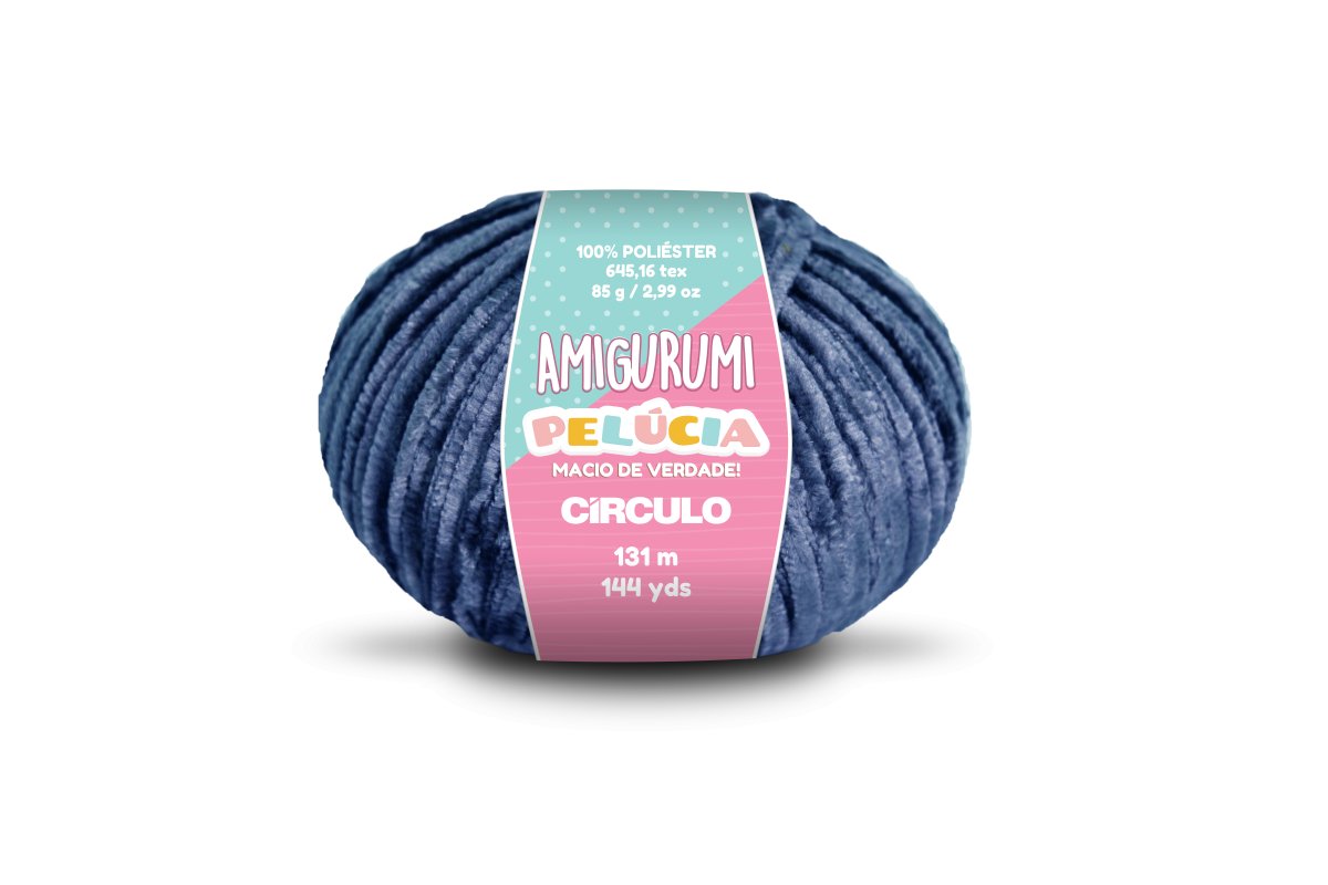 Circulo AMIGURUMI PELUCIA 100% Polyester Yarn 131 m - 85 g, Color Deep Blue (400777-2856)