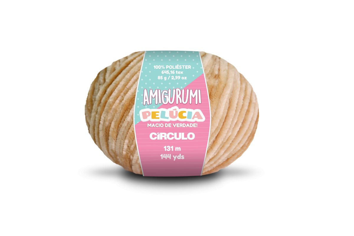 Circulo AMIGURUMI PELUCIA 100% Polyester Yarn, Color Chestnut (400777-7625)