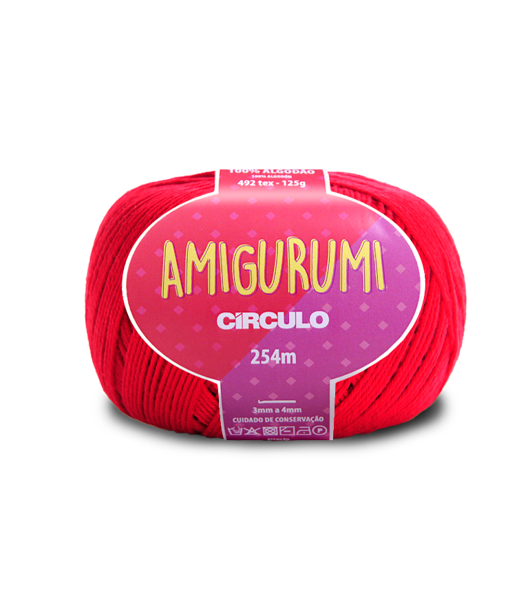 Circulo AMIGURUMI (EXP) 100% Cotton Yarn Carmine Color (363162-3528)