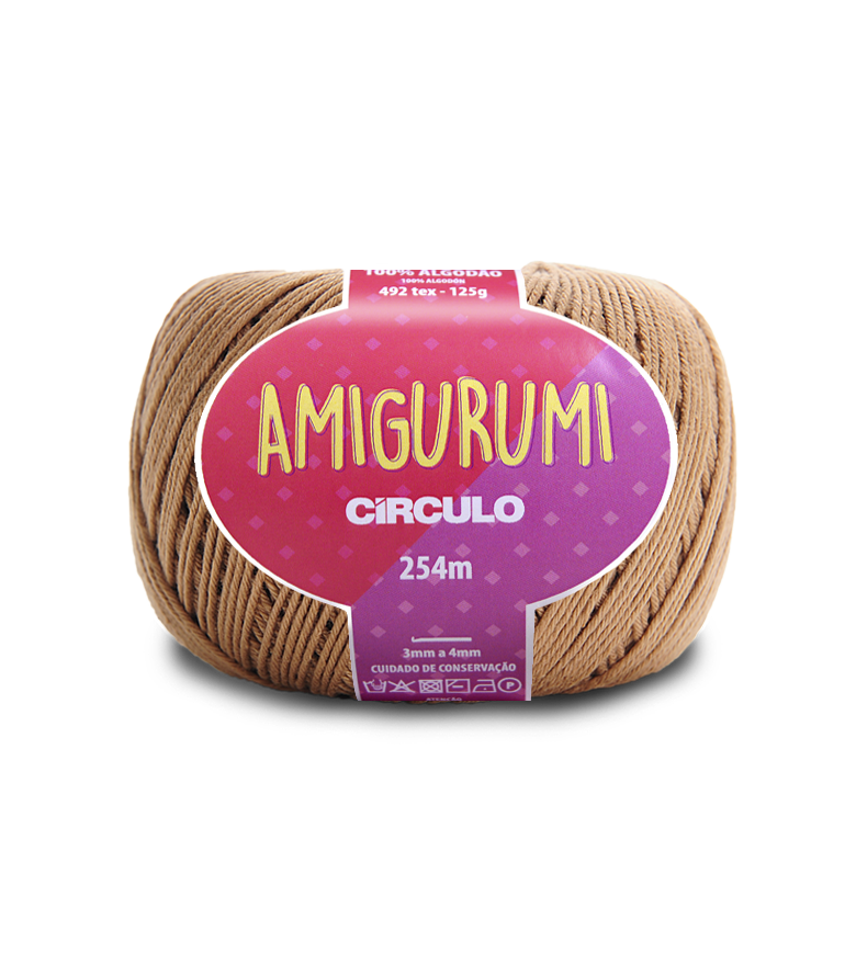 Circulo AMIGURUMI (EXP) 100% Cotton Yarn Chestnut Color (363162-7625)