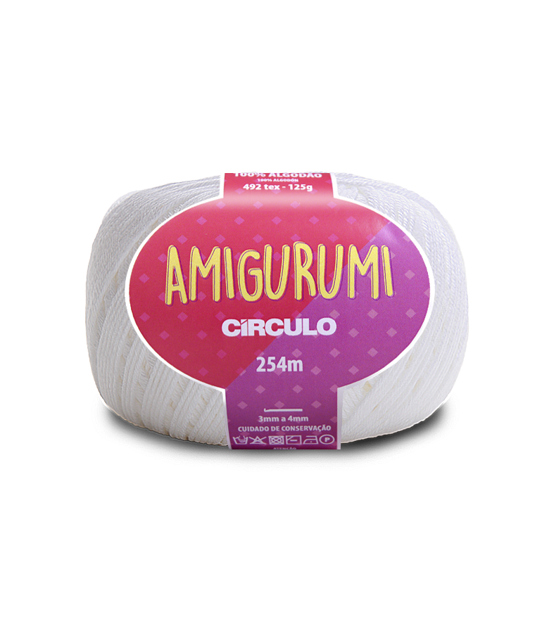 Circulo AMIGURUMI (EXP) 100% Cotton Yarn White Color (363162-8001)