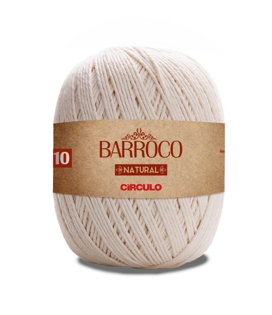 Circulo BARROCO NATURAL N.10 400 g, 100% Cotton Yarn (424900-20)