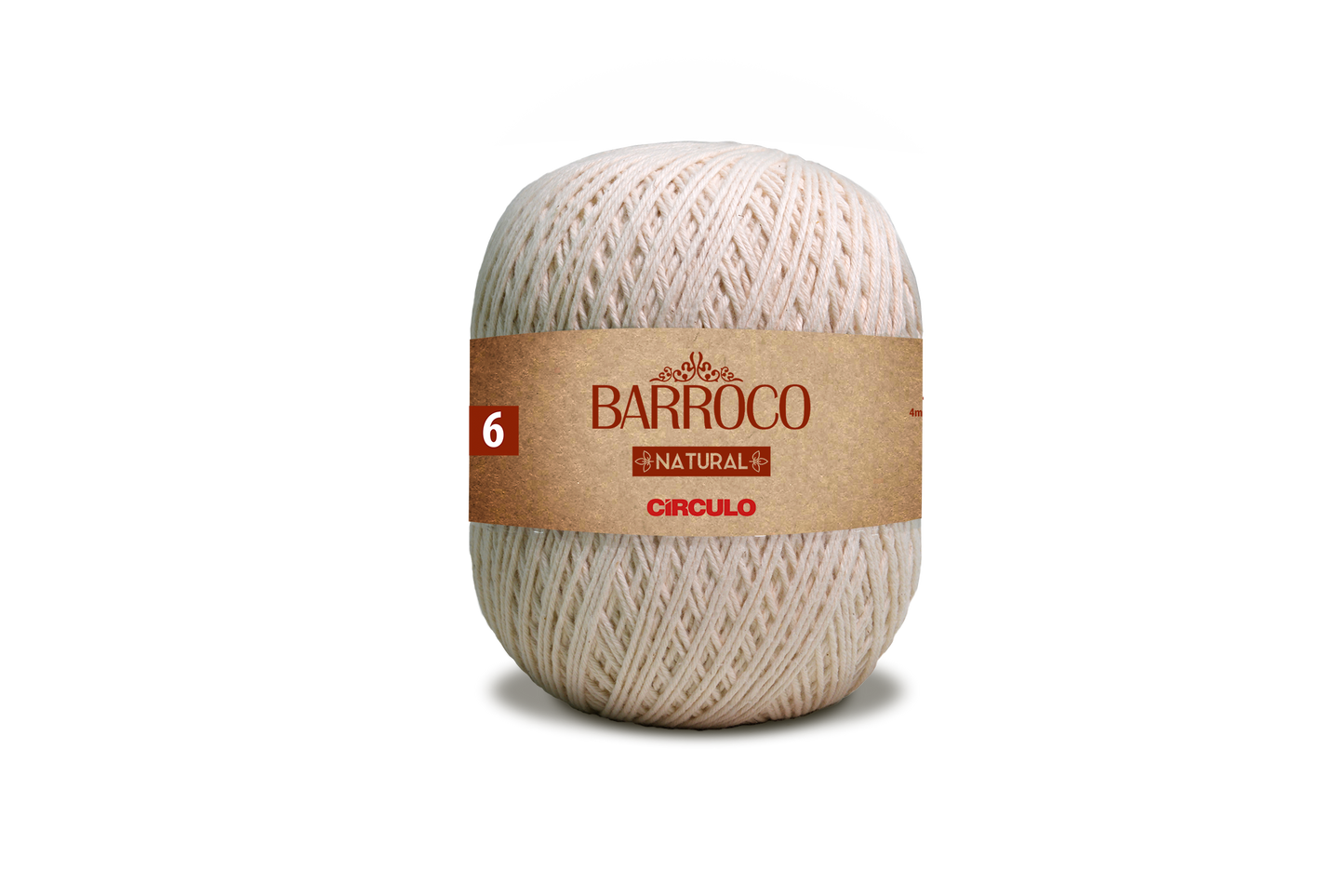 Circulo BARROCO NATURAL N.6 400 g, 100% Cotton Yarn (424889-20)