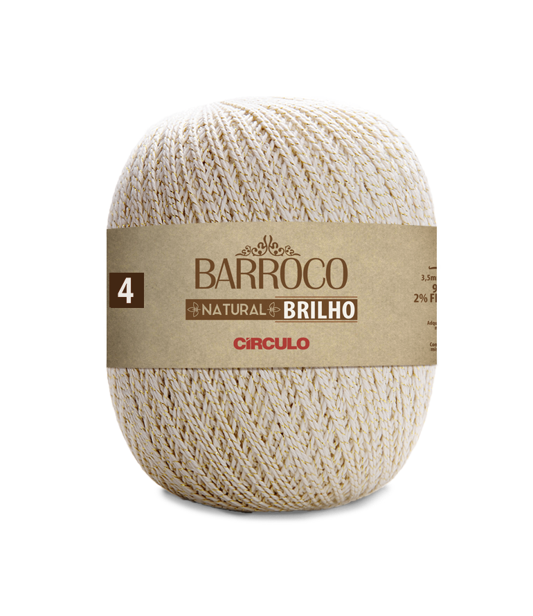Circulo BARROCO NATURAL N.10 400 g, fil 100% coton (424900-20)