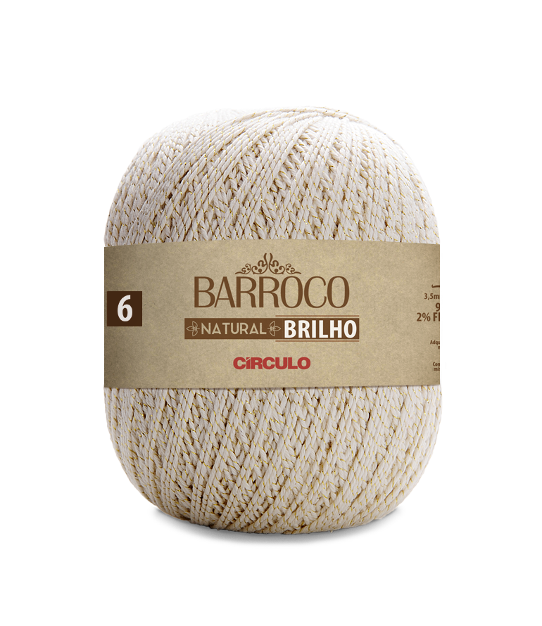 Circulo Barroco Natural Brilho Gold/Silver Yarn, 400g