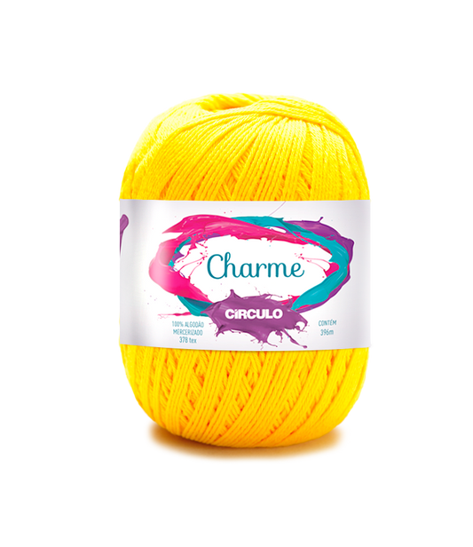 Circulo CHARME yarn 100% Cotton yarn 396m - 150g, Color Canary (306100-1289)
