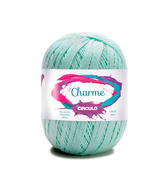 Circulo CHARME yarn 100% Cotton yarn 396m - 150g, Color Candy Green (306100-2204)
