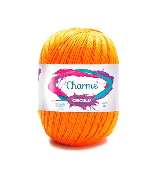 Circulo CHARME yarn 100% Cotton yarn 396m - 150g, Color Orange (306100-4456)