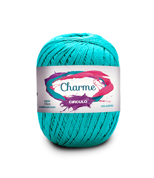 Circulo CHARME yarn 100% Cotton yarn 396m - 150g, Color Tiffany (306100-5556)