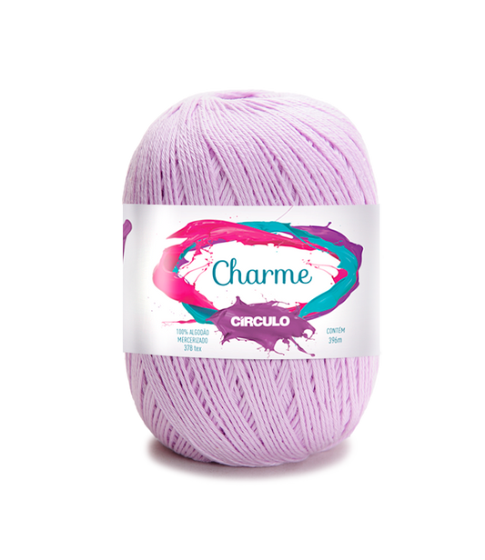Circulo CHARME yarn 100% Cotton yarn 396m - 150g, Color Lilac Candy (306100-6006)