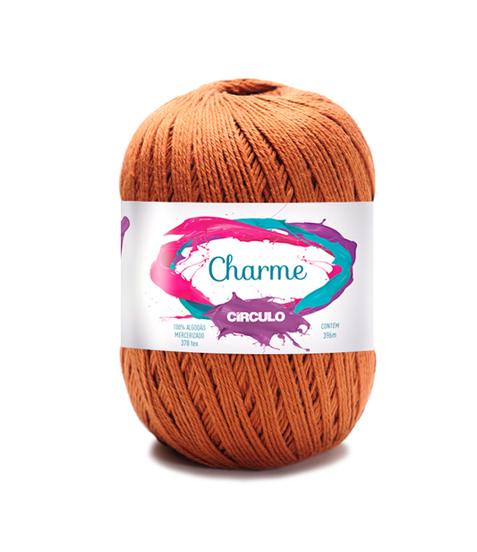 Circulo CHARME yarn 100% Cotton yarn 396m - 150g, Color Mahogany (306100-7504)