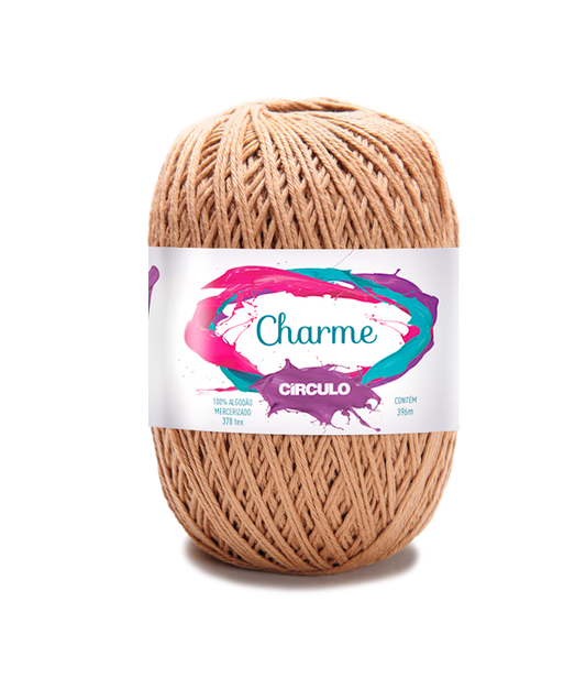 Circulo CHARME yarn 100% Cotton yarn 396m - 150g, Color Chestnut (306100-7625)