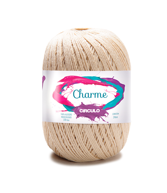 Circulo CHARME yarn 100% Cotton yarn 396m - 150g, Color Porcelain (306100-7684)