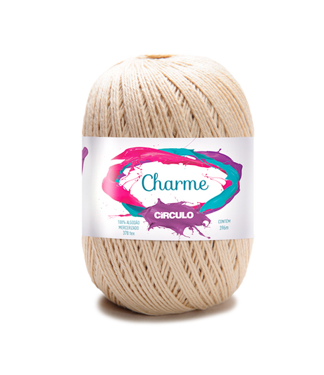 Circulo CHARME-Garn, 100 % Baumwollgarn, 396 m – 150 g, Farbe Weiß (306100-8001)