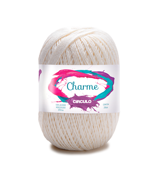 Circulo CHARME yarn 100% Cotton yarn 396m - 150g, Color Off-White (306100-8176)