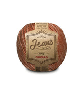 Circulo JEANS 100% Cotton yarn 132m - 100g, Color Rust (387851-8749)