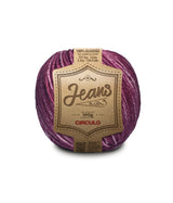 Circulo JEANS 100% Cotton yarn 132m - 100g, Color Bordo (387851-8752)