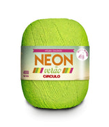 Circulo NEON VERAO Garn 50 % Baumwolle 50 % Polyester 406 m – 150 g, Farbe Neongrün (337005-5077)