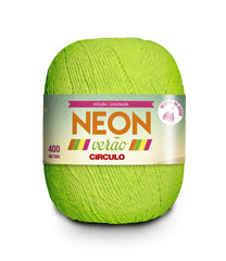 Hilo Circulo NEON VERAO 50% Algodón 50% Poliéster 406m - 150g, Color Verde Neón (337005-5077)