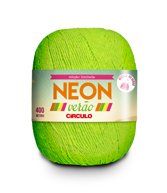 Circulo NEON VERAO yarn 50% Cotton 50% Polyester 406m - 150g, Color Neon Green (337005-5077)