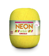 Filato Circulo NEON VERAO 50% cotone 50% poliestere 406 m - 150 g, colore giallo neon (337005-5159)