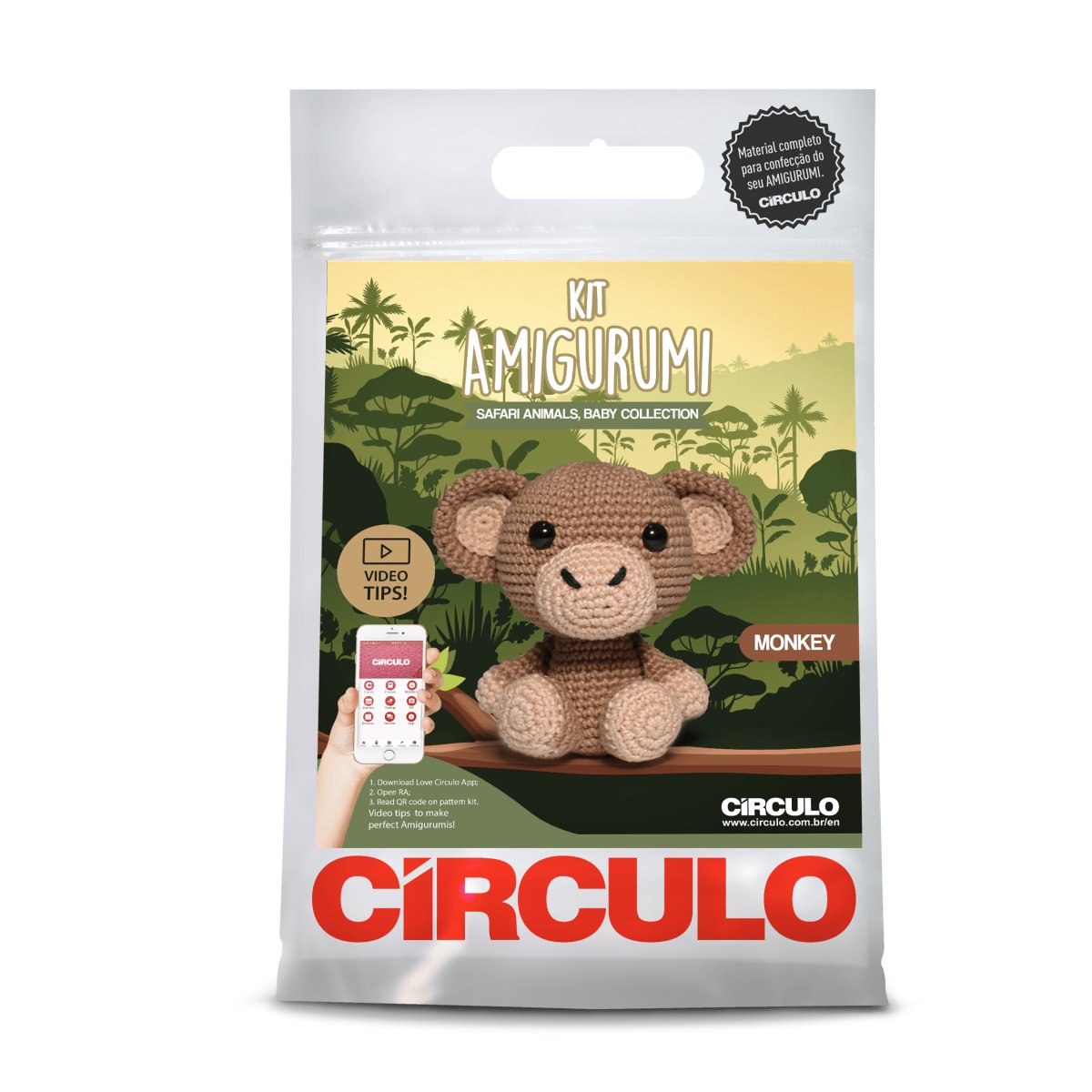 Circulo Amigurumi Safari Baby Kits 02 Little Monkey - Leo Hobby