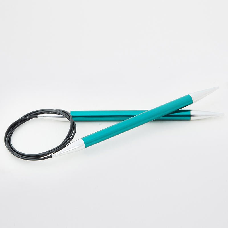 KnitPro Zing Feste Rundstricknadeln, Länge 25 cm (Dicke 2,00 - 5,00 mm)