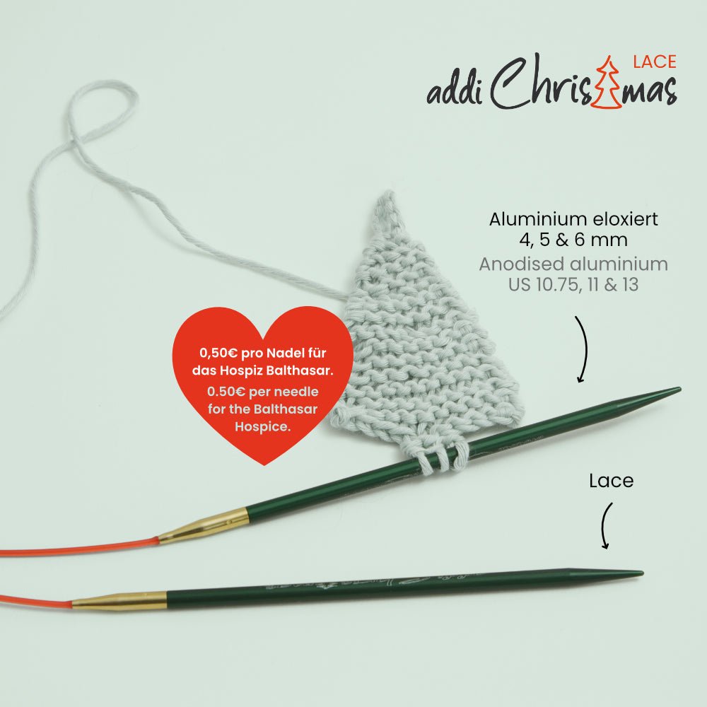 addiChristmas Lace Circular Knitting Needle - Festive & Functional - Leo Hobby Marketplace