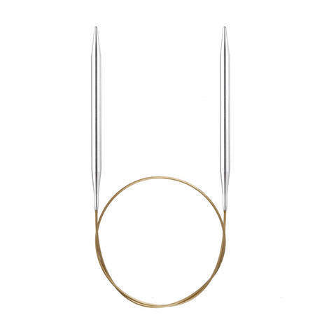 addiPremium Classic Circular Knitting Needles – Smooth Brass Tips, Gold Cable, Handcrafted in Germany - Leo Hobby Marketplace