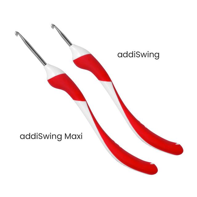 addiSwing Maxi Wool Crochet Hook - Ergonomic & Relaxing - Leo Hobby Marketplace