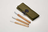 addiWrap Olive Wood Crochet Hook Set 2–6 mm with Waxed Canvas Case - Leo Hobby Marketplace