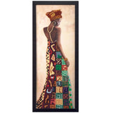 Kit de abalorios B-703 "Princesa Africana", bordado de cuentas, punto de aguja, kit de artesanía, pintura con cuentas diy 3D, kit de punto de cruz con cuentas de tapiz, abalorios