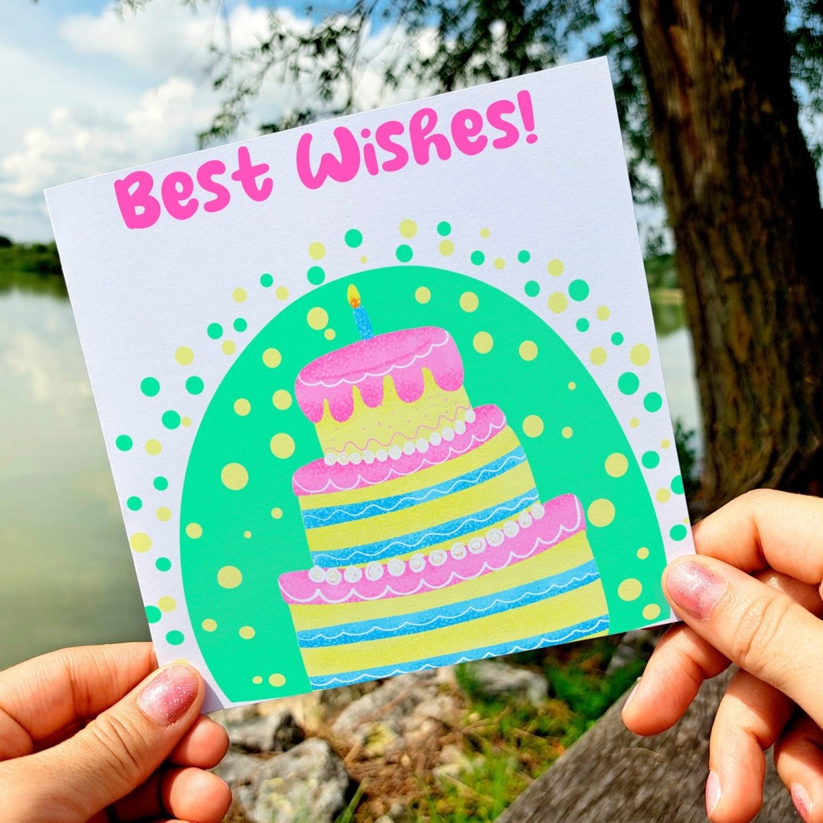 Best wishes Card, Bouquet of Wishes, Sending Positive Vibes, Positive Blessings, Happy Birthday Card - Leo Hobby Marketplace