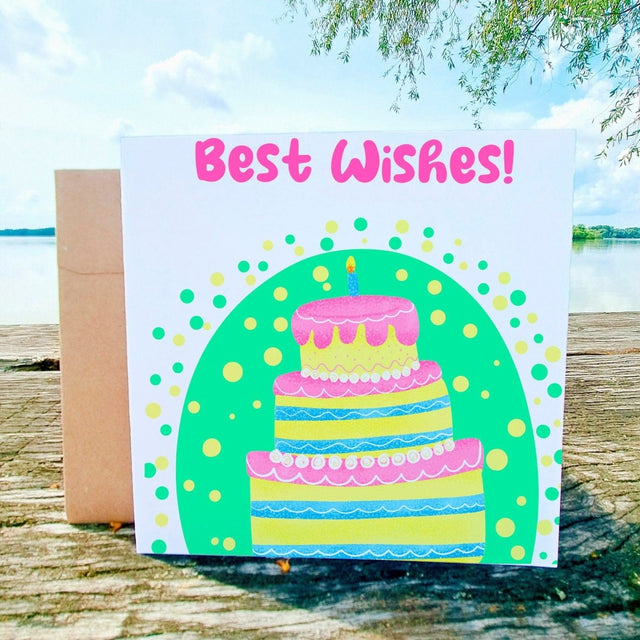 Best wishes Card, Bouquet of Wishes, Sending Positive Vibes, Positive Blessings, Happy Birthday Card - Leo Hobby Marketplace