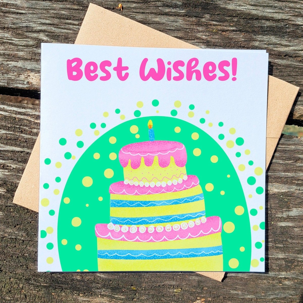 Best wishes Card, Bouquet of Wishes, Sending Positive Vibes, Positive Blessings, Happy Birthday Card - Leo Hobby Marketplace